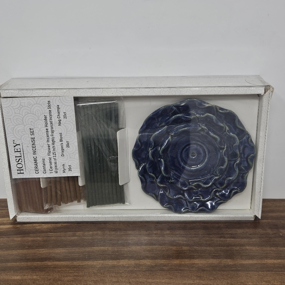 Hosley Ceramic Incense Set - Picture 2 of 5